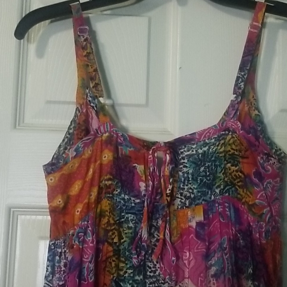 Colorful rainbow boho maxi dress - Picture 4 of 6